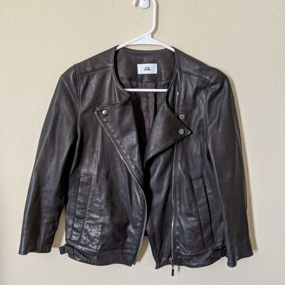 M/M Attachment Leather Jacket